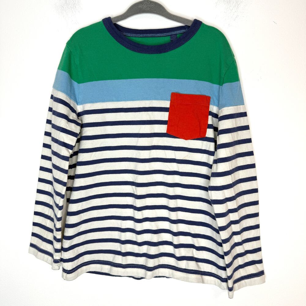 Mini Boden Kids Boys Striped Long Sleeve T Shirt Bundle Of Two Size Small 6-7 - Picture 2 of 16